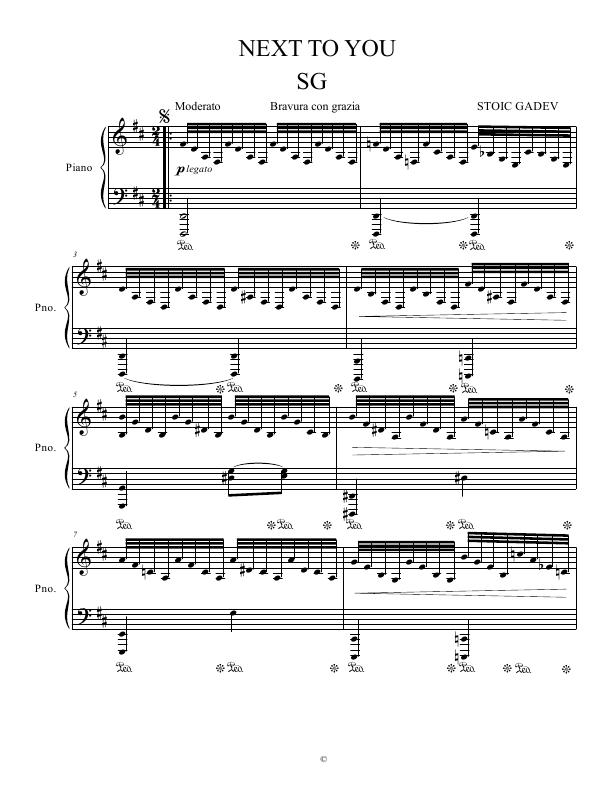 Click to download "Next to you" sheet music