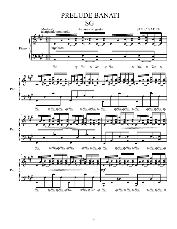 Click to download "Prelude Banati" sheet music