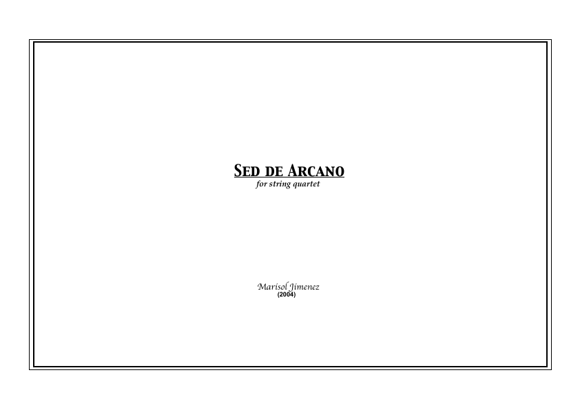 Click to download "Sed de Arcano" sheet music