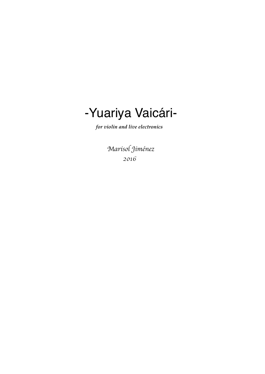 Click to download "Yuariya Vaicari" sheet music