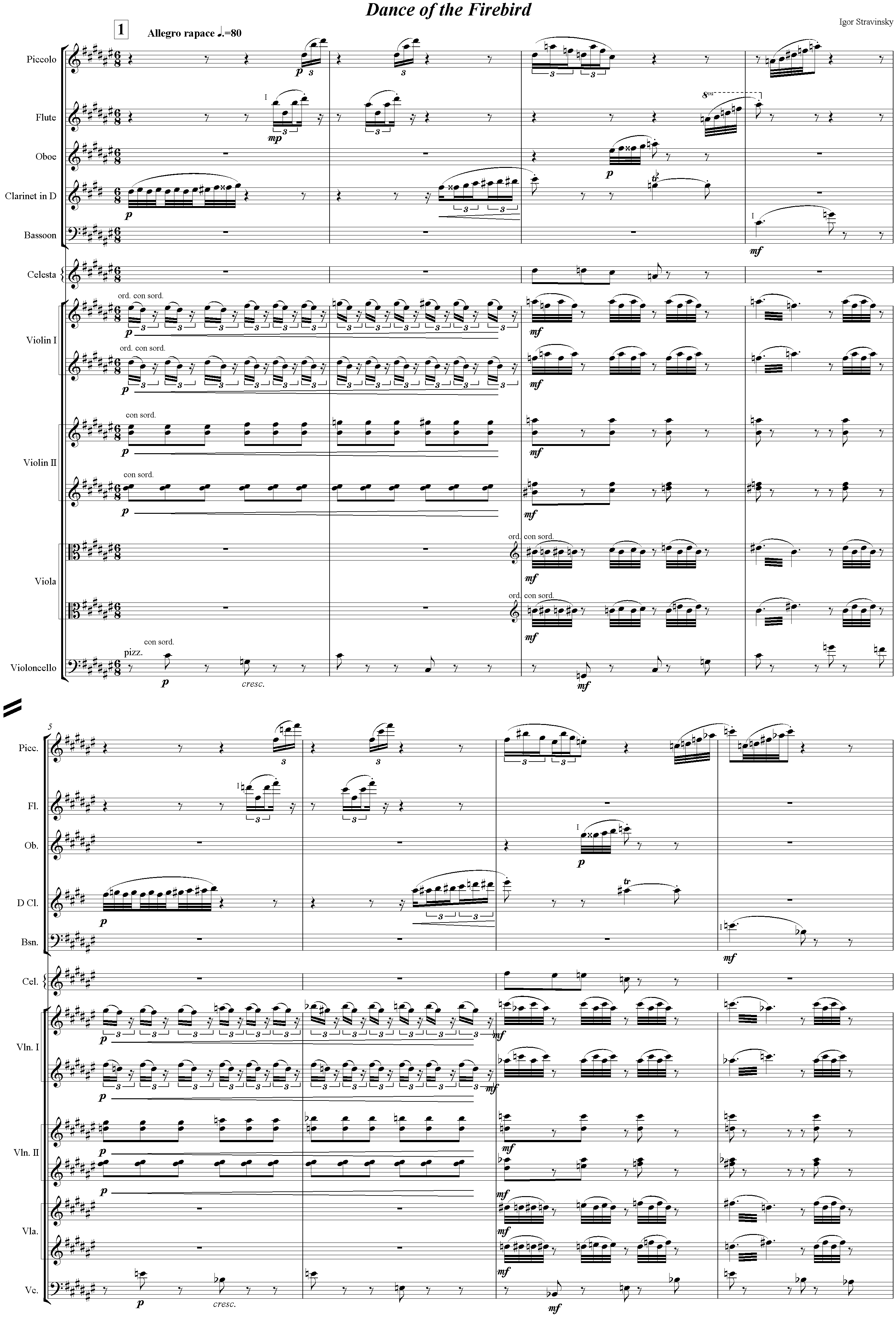Click to download "The Firebird" sheet music, page 1