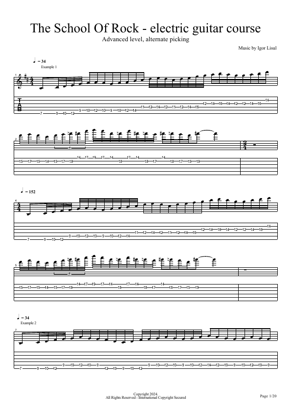 Click to download "Guitar soloing course by Igor Lisul" sheet music