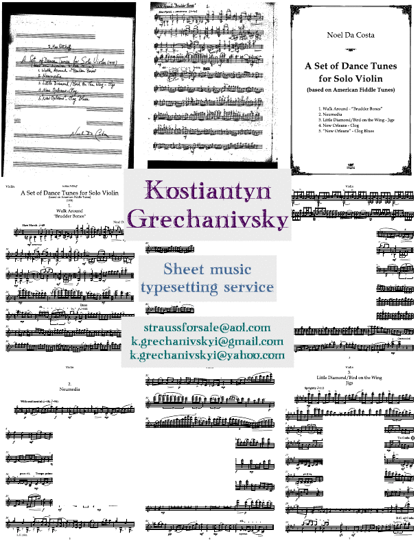 Click to download "Sheet music.Sample of a completed order.Convert handwriting." sheet music