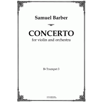 Samuel Barber.Violin Concerto.Parts