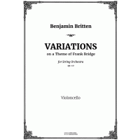 Britten. Variations on a Theme of Frank Bridge. Parts.