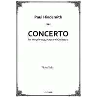 Hindemith.Concerto for Woodwinds,Harp and Orchestra.Parts.